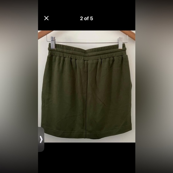 ORB Womens small Olive Green Drawstring mini Skirt - Picture 3 of 12